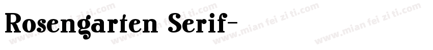 Rosengarten Serif字体转换